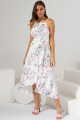 Vestido Midi Estampado Malu Off White