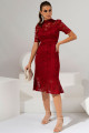 Vestido Midi Carol Marsala