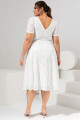 Vestido Midi Aurora Off White 