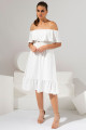 Vestido Midi Mia Off White