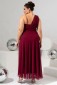 Vestido Longo Cristal Marsala