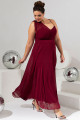 Vestido Longo Cristal Marsala