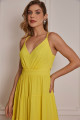 Vestido Festa Madrinha  Amarelo   Longo Ladydress