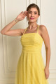 Vestido Festa Madrinha  Amarelo   Longo Ladydress