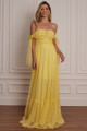 Vestido Festa Madrinha  Amarelo   Longo Ladydress