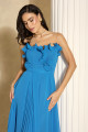 Vestido de Festa Longo Azul Paris Ladydress