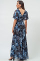Vestido Longo Estampado Liliane Azul