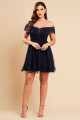 Vestido de Festa Curto Azul Marinho Kylie Ladydress