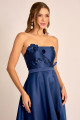 Vestido de Festa Longo Azul Marinho Thaly Ladydress