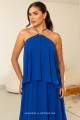  Vestido de Festa Longo Azul Royal Britney Ladydress