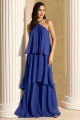  Vestido de Festa Longo Azul Royal Britney Ladydress