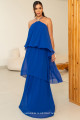  Vestido de Festa Longo Azul Royal Britney Ladydress