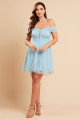 Vestido de Festa Curto Azul Serenity Kylie Ladydress