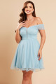 Vestido de Festa Curto Azul Serenity Kylie Ladydress