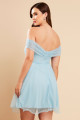 Vestido de Festa Curto Azul Serenity Kylie Ladydress