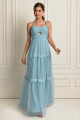Vestido Festa Madrinha  Azul Serenity   Longo Ladydress