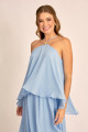 Vestido de Festa Longo Azul Serenity Britney Ladydress
