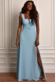 Vestido Festa Madrinha  Azul Serenity   Longo Ladydress