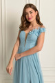 Vestido Festa Madrinha  Azul Serenity   Longo Ladydress