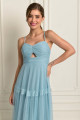 Vestido Festa Madrinha  Azul Serenity   Longo Ladydress