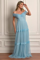 Vestido Festa Madrinha  Azul Serenity   Longo Ladydress