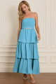 Vestido de Festa Midi Azul Serenity Hailey Ladydress