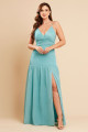Vestido de Festa Longo Azul Tiffany Donatela Ladydress