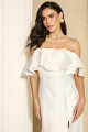 Vestido de Festa Longo Branco Manu Ladydress