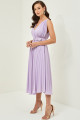 Vestido Festa Madrinha  Lavanda Lilas  cinto Midi Ladydress