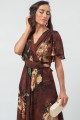 Vestido Longo Estampado Liliane Marrom