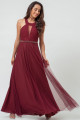 Vestido Longo Anne Marsala