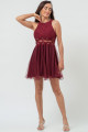 Vestido Curto Taina Vinho