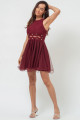 Vestido Curto Taina Vinho