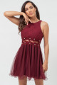 Vestido Curto Taina Vinho