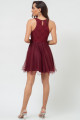 Vestido Curto Taina Vinho