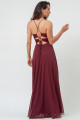 Vestido Longo Cleo Marsala