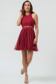 Vestido Curto Taina Marsala