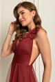 Vestido Festa Madrinha  Marsala   Longo Ladydress