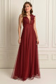 Vestido Festa Madrinha  Marsala   Longo Ladydress