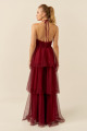 Vestido Festa Madrinha  Marsala   Longo Ladydress