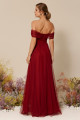 Vestido Festa Madrinha  Marsala   Longo Ladydress