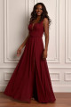 Vestido Festa Madrinha  Marsala   Longo Ladydressv