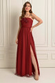 Vestido Festa Madrinha  Marsala   Longo Ladydress