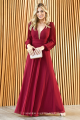Vestido Festa Madrinha  Marsala   Longo Ladydress