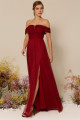 Vestido Festa Madrinha  Marsala   Longo Ladydress
