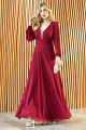 Vestido Festa Madrinha  Marsala   Longo Ladydress
