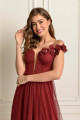 Vestido Festa Madrinha  Marsala   Longo Ladydress