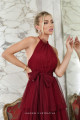 Vestido Festa Madrinha  Marsala   Longo Ladydress