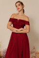 Vestido Festa Madrinha  Marsala   Longo Ladydress