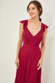 Vestido Festa Madrinha  Marsala   Longo Ladydress